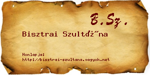 Bisztrai Szultána névjegykártya